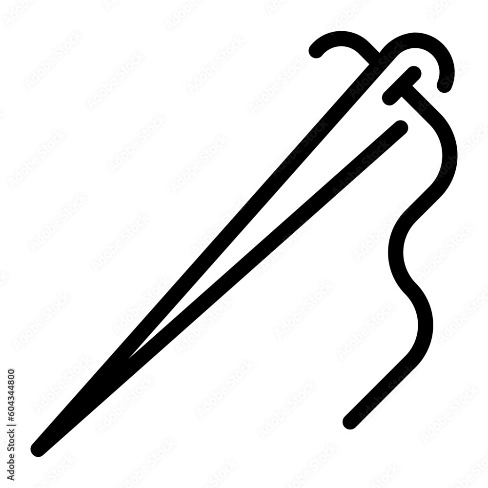 needle line icon needle line icon