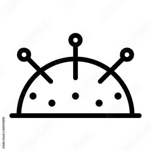 pincushion line icon