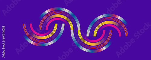 Abstract colorful geometric background. Liquid color background design. Fluid shapes composition. Eps10 vector.