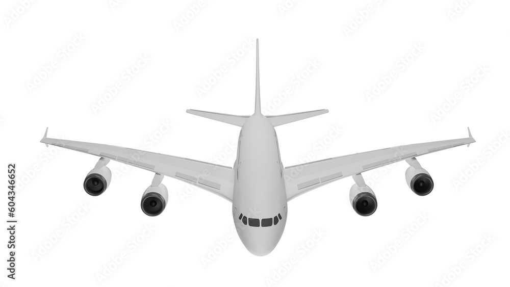 Fototapeta premium 3D Air plane mockup illustration isolate