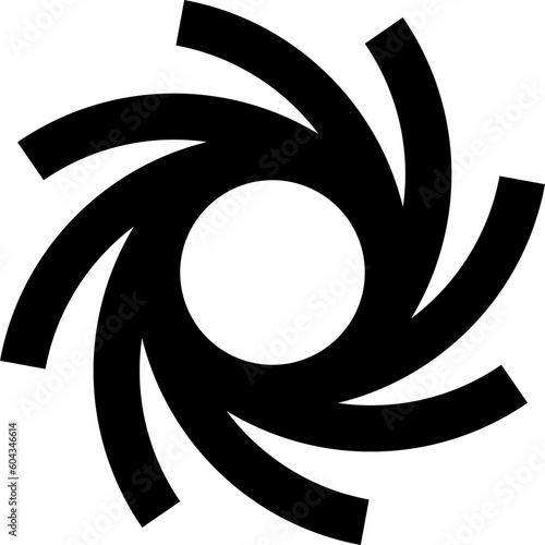 storm black outline icon