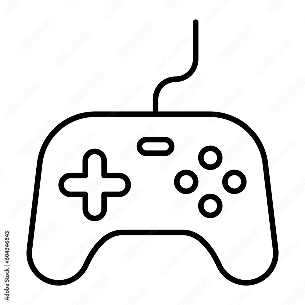 Gaming Thin Line Icon Gaming Thin Line Icon