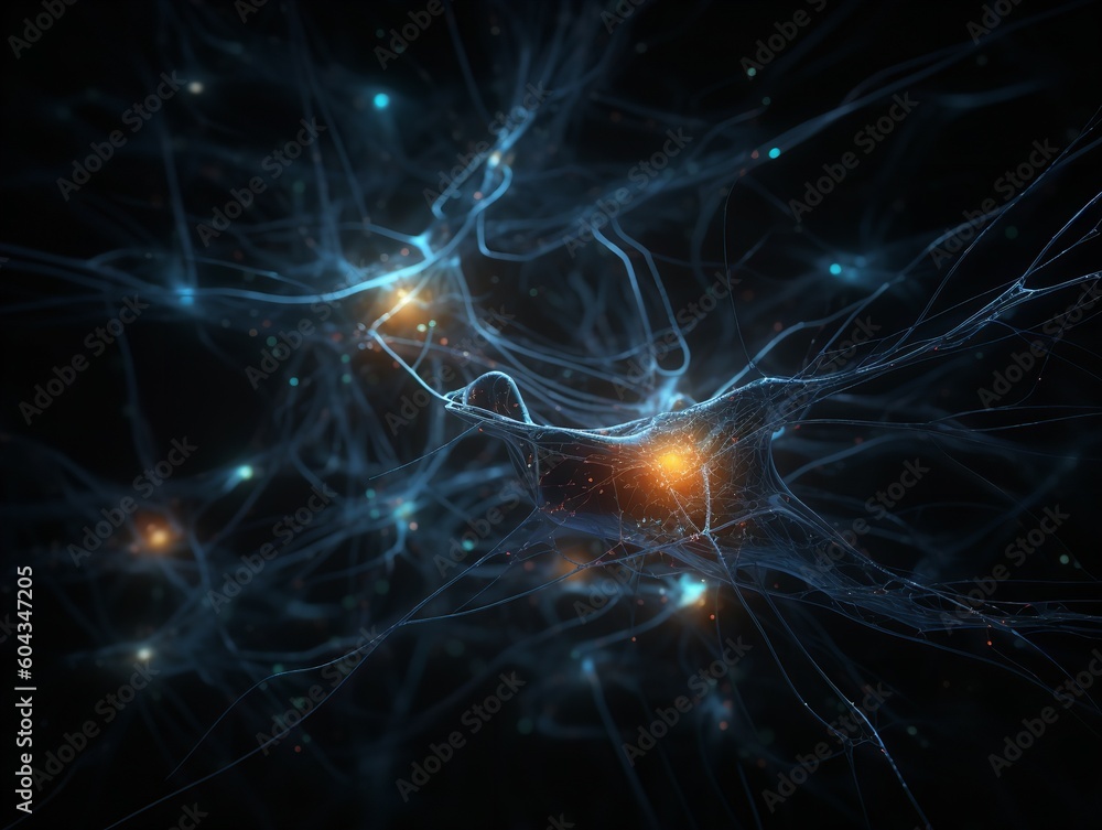 Shimmering Neuron Network Deep Within the Brain Shimmering Neuron Network Deep Within the Brain