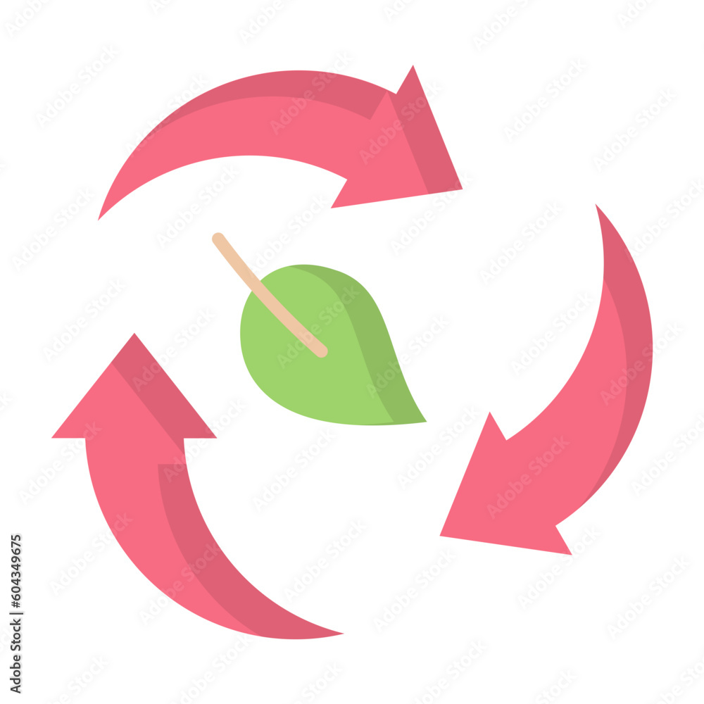 Sustainable Flat Icon Sustainable Flat Icon