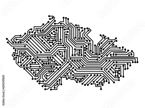 IT-Umriss von Tschechien