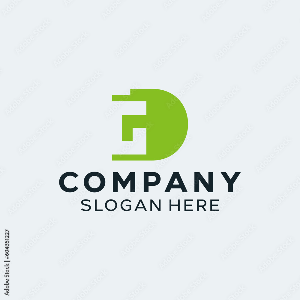 Letter DG GD Simple Monogram Logo Letter DG GD Simple Monogram Logo