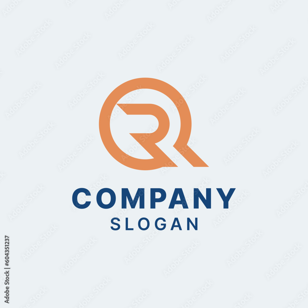Letter QR RQ Simple Monogram Logo Letter QR RQ Simple Monogram Logo