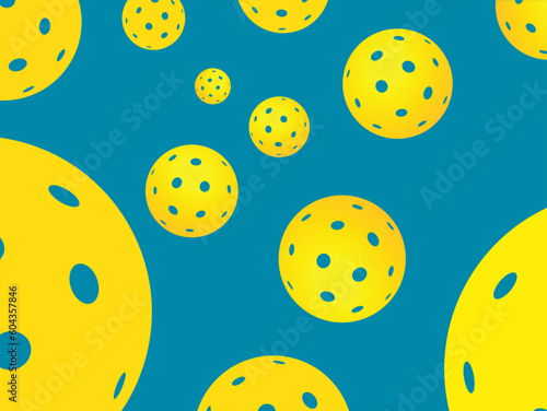 Great editable vector pickleball background design for any media