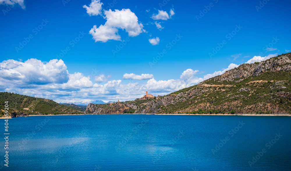 The El Grado reservoir spain,The El Grado reservoir is located in the vicinity of the Huesca municipality of El Grado (Spain), downstream of the Mediano reservoir. The construction of the dam was comp