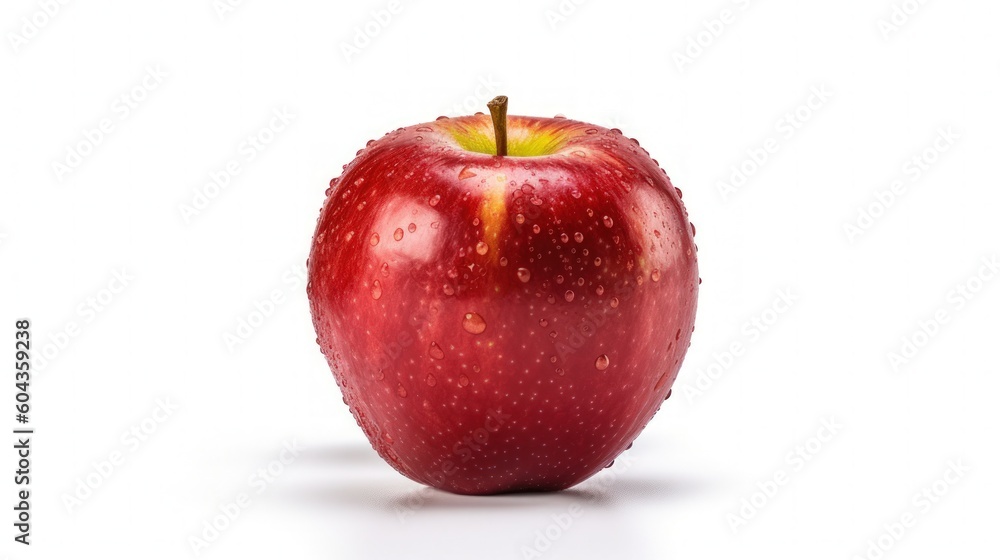 017_An Apple on a white background, Generative AI 017_An Apple on a white background, Generative AI