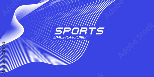 Vector abstract background with dynamic waves. Sports poster.