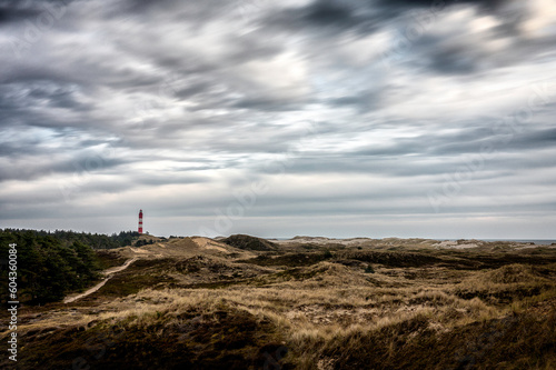 lighthouse on the coast of the island
