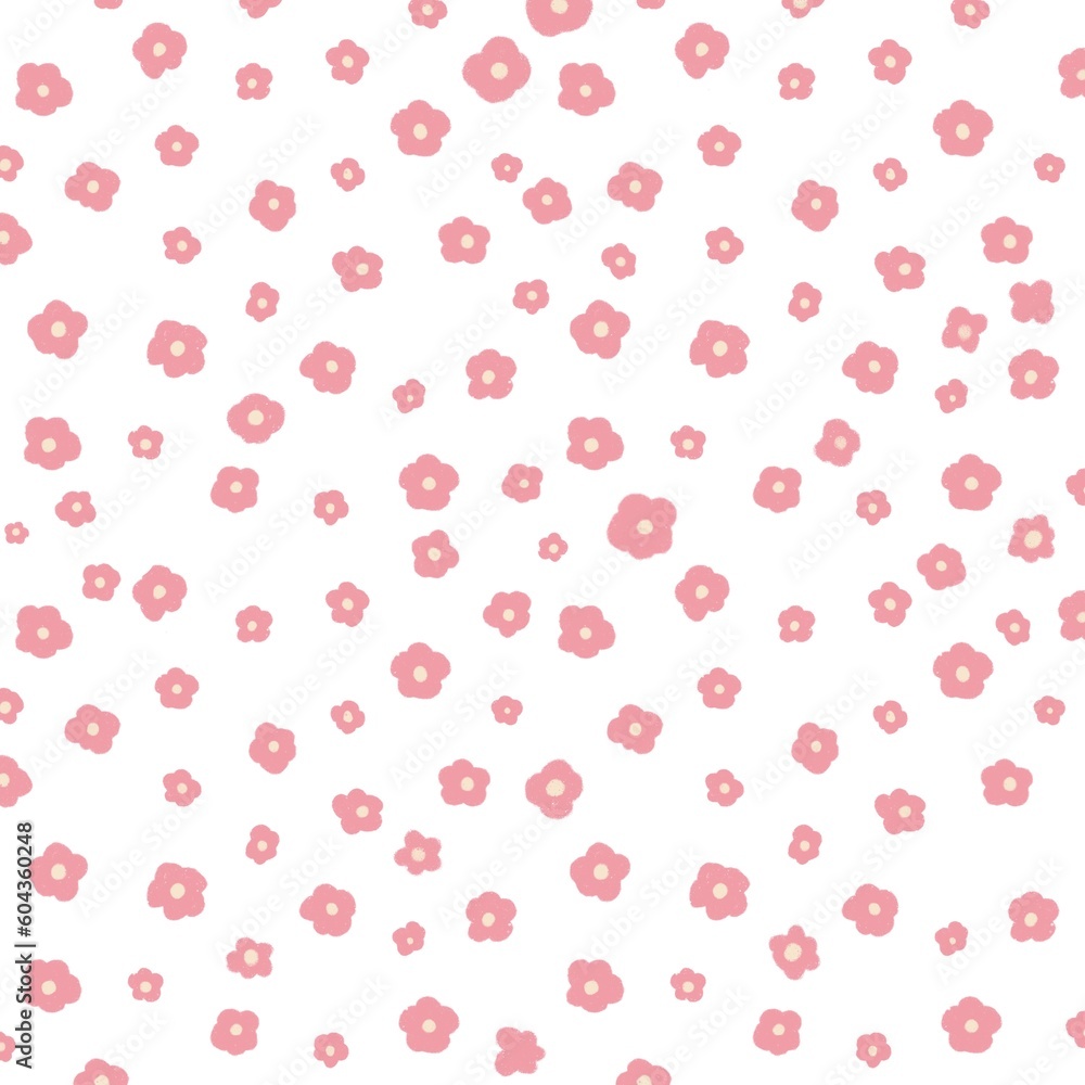 seamless pattern with pink flowers background. seamless pattern with pink flowers background.