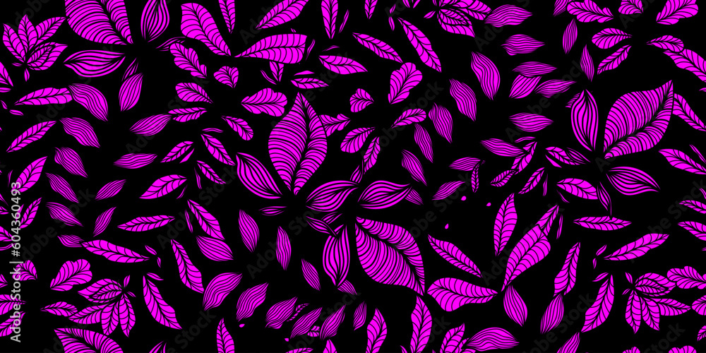 Elegant and Exotic Flower Pattern. Seamless Purple Floral Pattern Elegant and Exotic Flower Pattern. Seamless Purple Floral Pattern