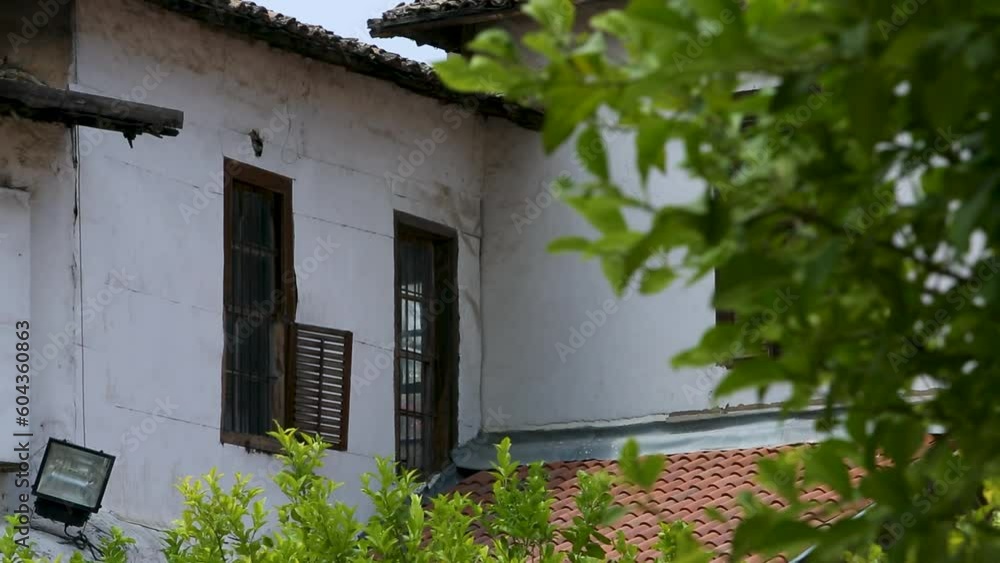 old house with flowers old house with flowers