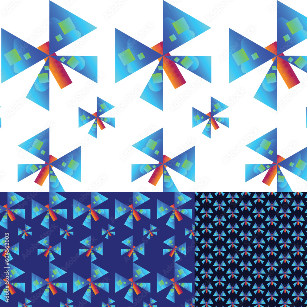 Butterfly pattern design vector art pattern with blue stars Butterfly pattern design vector art pattern with blue stars