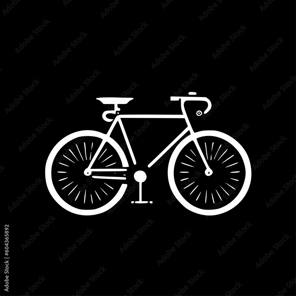 Bike | Black and White Vector illustration Bike | Black and White Vector illustration