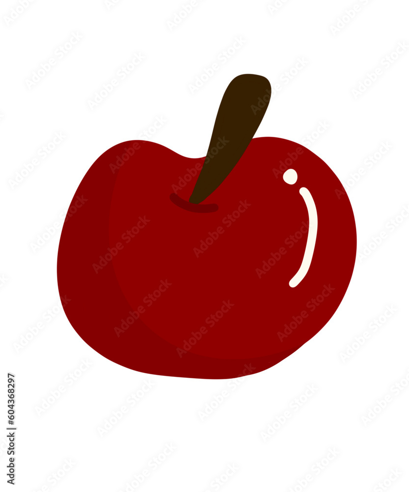 Red apple isolated on white Red apple isolated on white