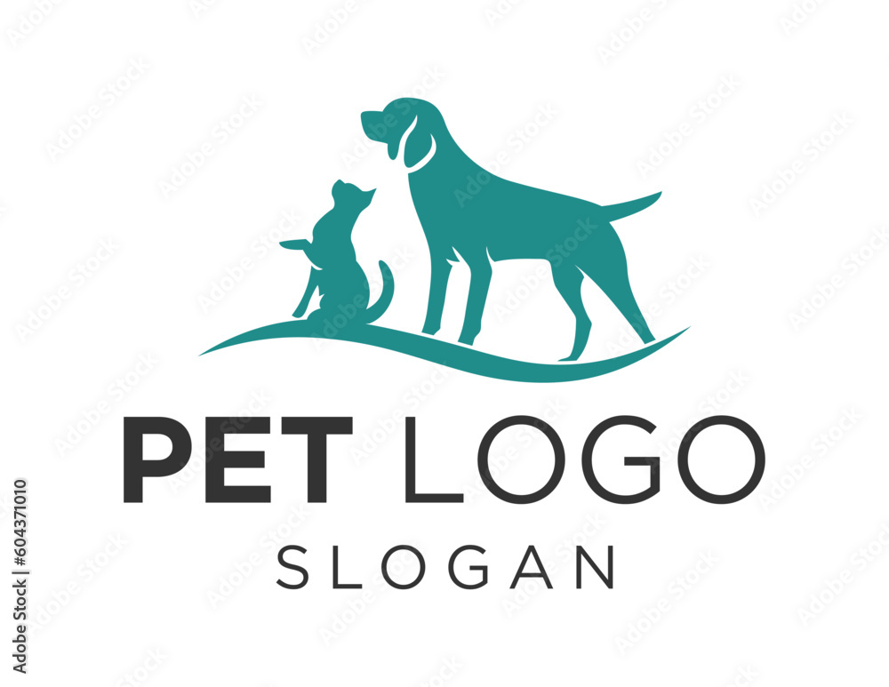 Logo design about Pet on a white background. made using the CorelDraw application.