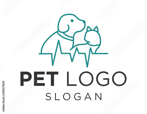 Logo design about Pet on a white background. made using the CorelDraw application.