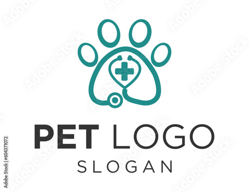 Logo design about Pet on a white background. made using the CorelDraw application.