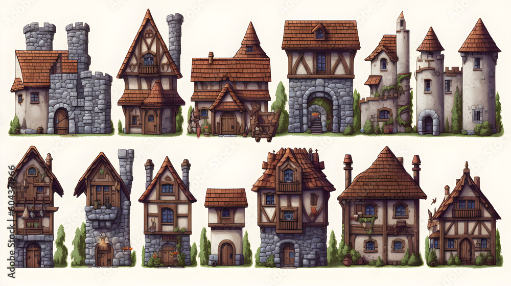 2D Art Gaming: Buildings, Houses, Scenery