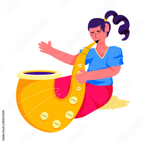 Playing Sax