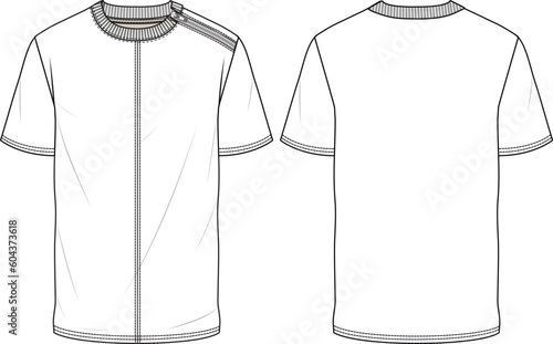 UNISEX WEAR TEE SHIRTS VECTOR SKETCH
