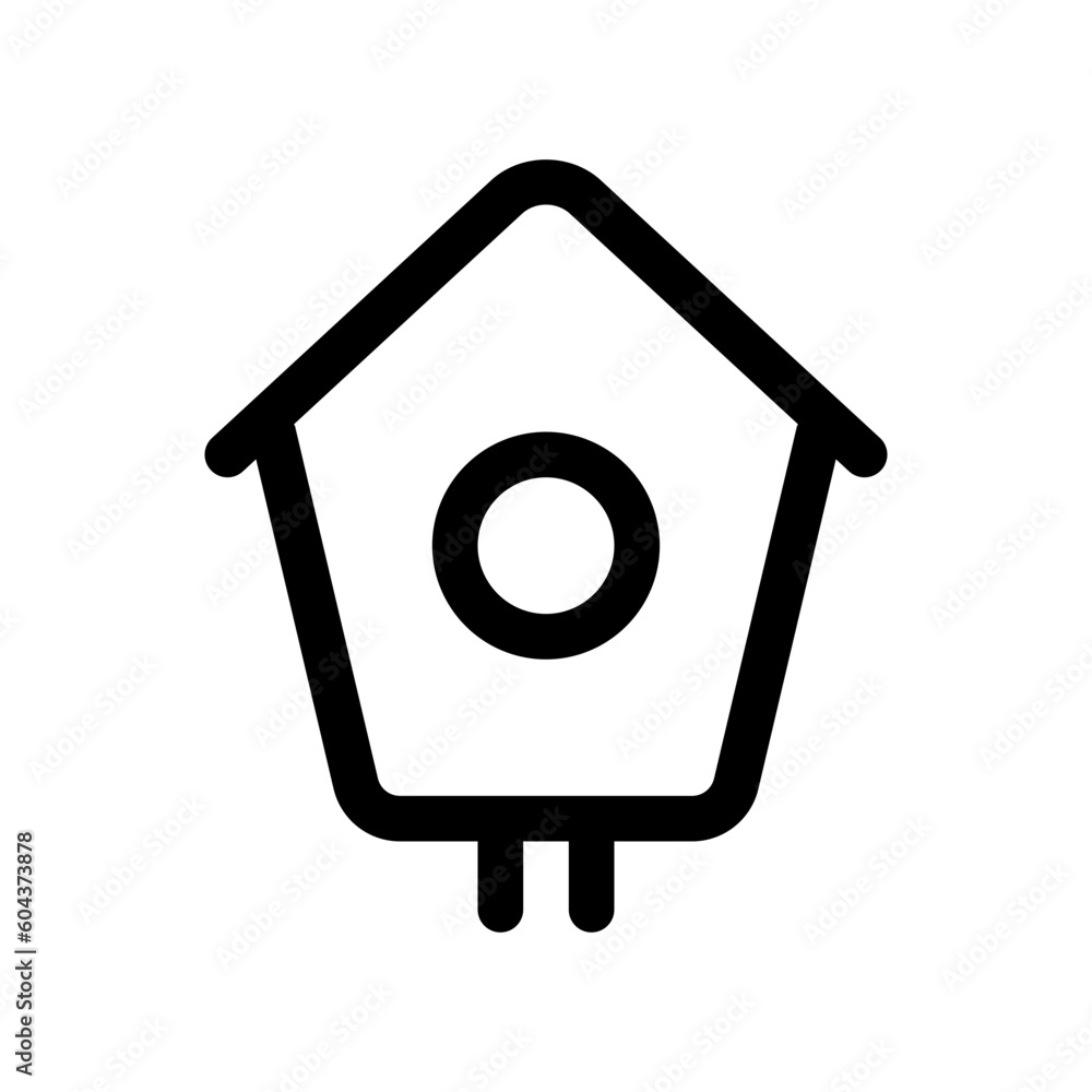 Editable bird house vector icon. Veterinary, animal, pet care, pet shop. Part of a big icon set family. Perfect for business, web and app interfaces, presentations, infographics, etc Editable bird house vector icon. Veterinary, animal, pet care, pet shop. Part of a big icon set family. Perfect for business, web and app interfaces, presentations, infographics, etc