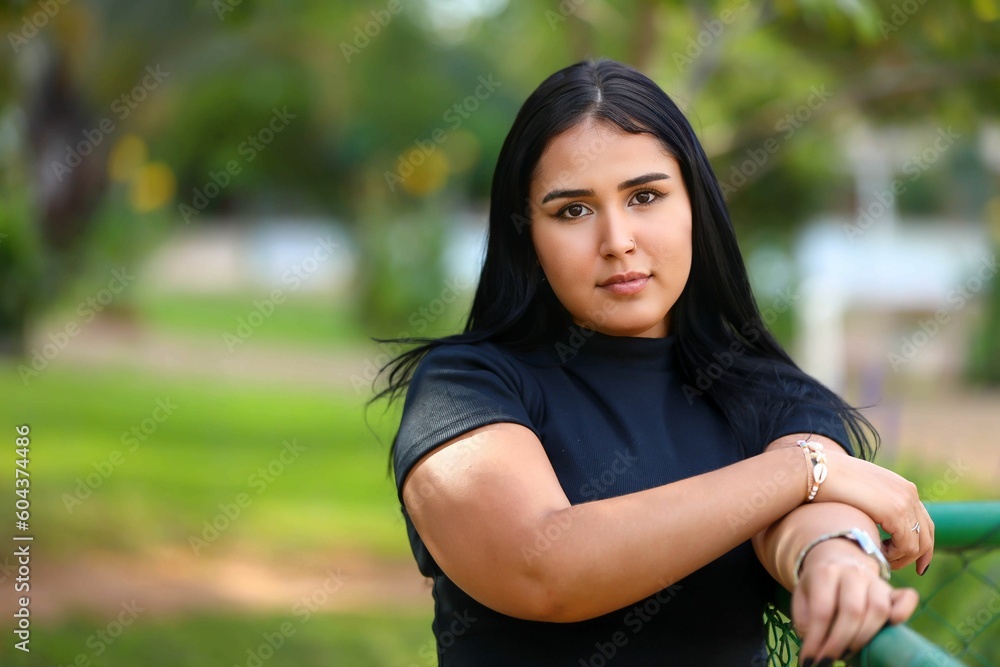beautiful young girl shy straight hair outdoors, teenager, youth, adolescent, girlhood, girl power