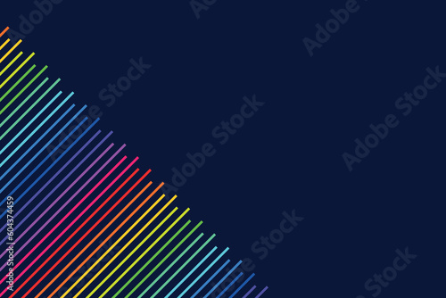 color abstraction  rainbow stripes  LGBT colors on a black background  colored pencils and paints
