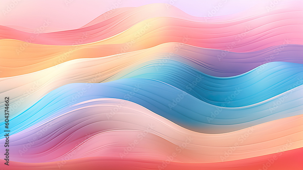 Meditation background, pastel colors with relaxing waves. Generative AI Meditation background, pastel colors with relaxing waves. Generative AI
