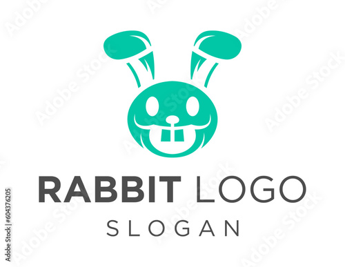Logo design about Rabbit on a white background. made using the CorelDraw application.