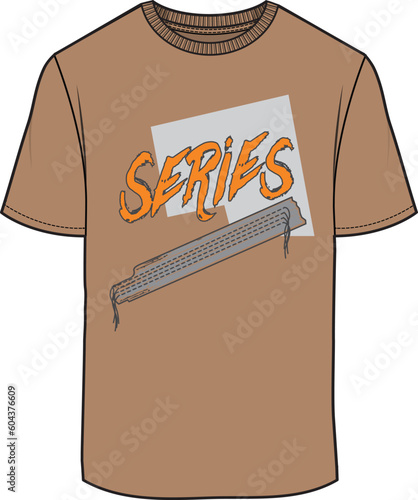 UNISEX WEAR TEE SHIRTS VECTOR SKETCH