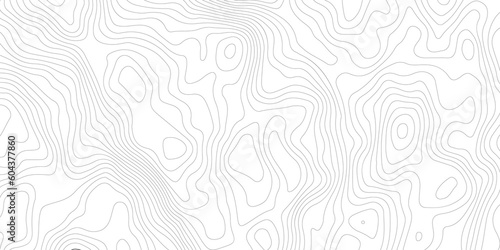 Abstract wave curved lines topographic contours map background. Abstract geographic wavy and curve grid lines map background.