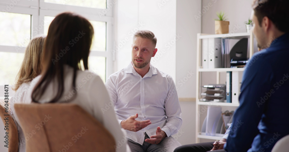 Young Multiracial Millennial Friends Sitting