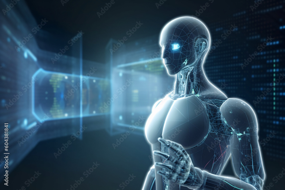 robot in the future, generative ai