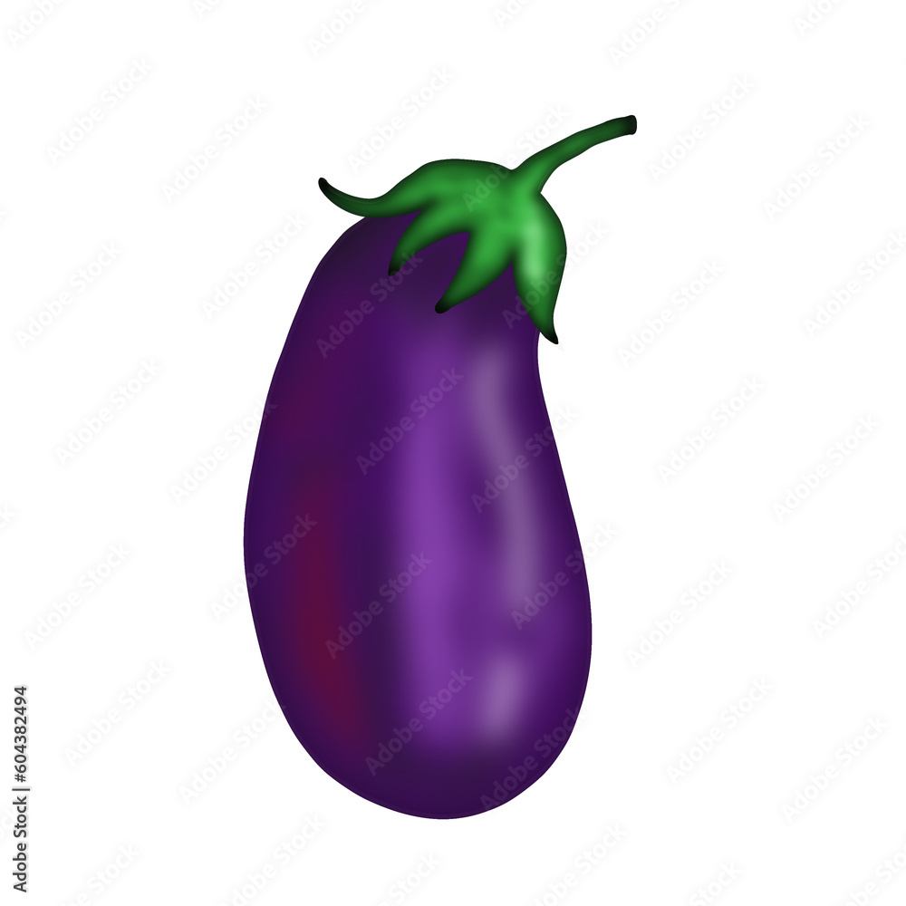 eggplant isolated on white eggplant isolated on white