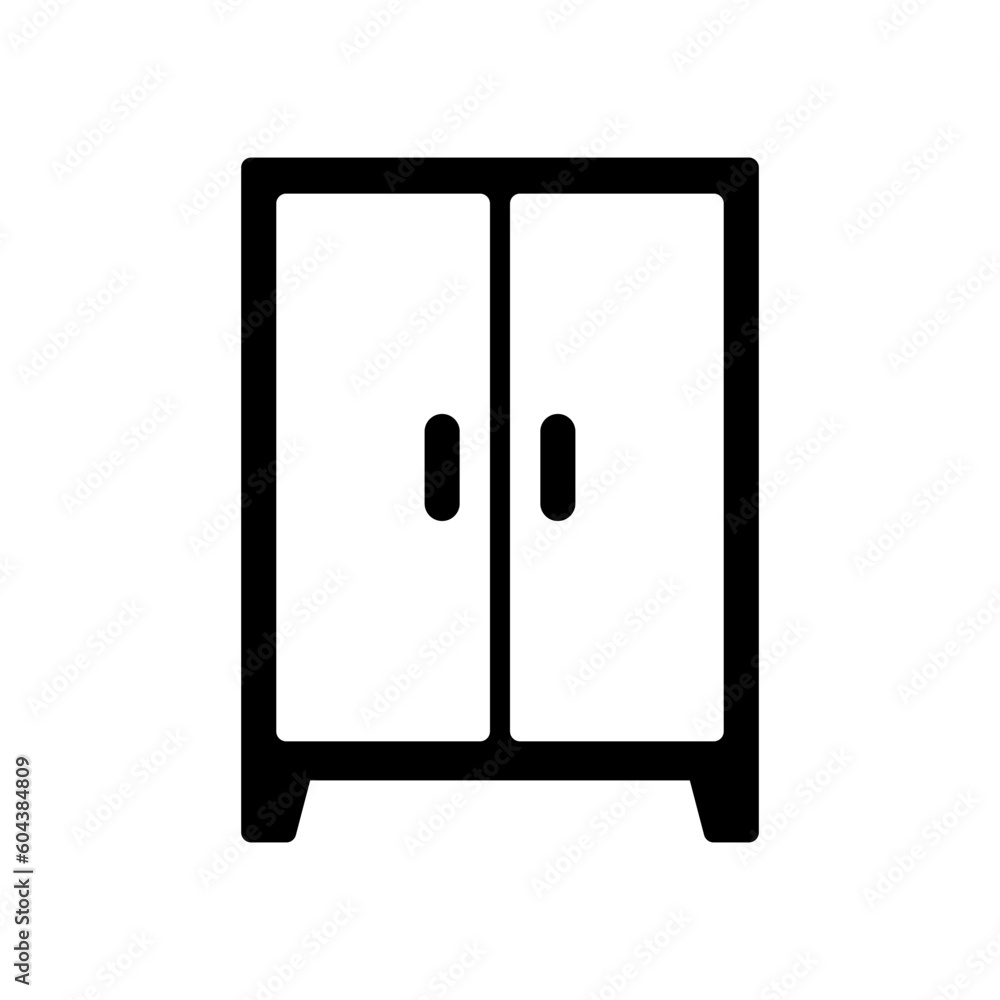 Wardrobe icon vector on trendy design Wardrobe icon vector on trendy design