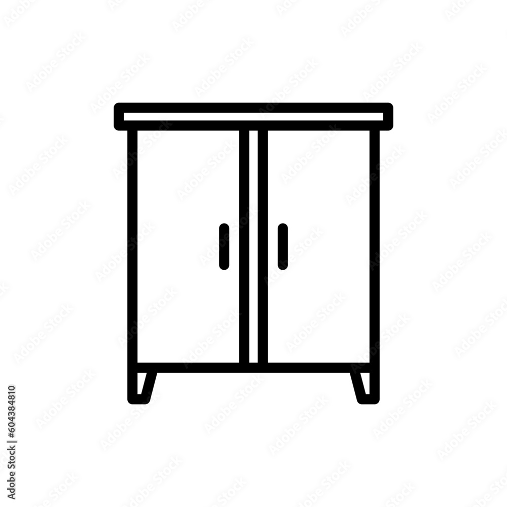 Wardrobe icon vector on trendy design Wardrobe icon vector on trendy design