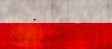 Hintergrund aus der Steuerbord Seite eines Schiffes oben weiß unten rot mit hohem Kontrast und einer kleinen runden Öffnung