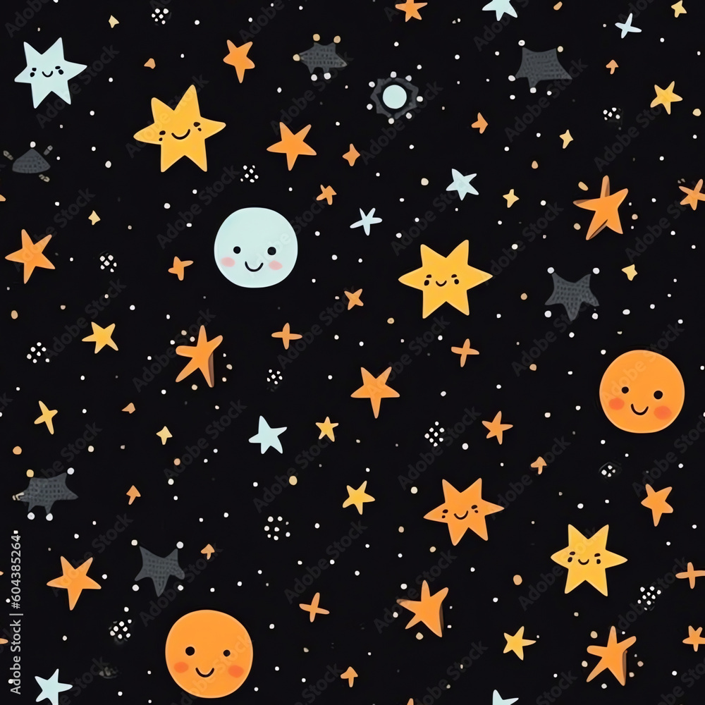 Fototapeta premium cute_space_texture