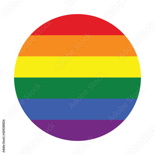 Gay Pride Flag. Traditional symbol for the entire LGBTQ+ community and gay men