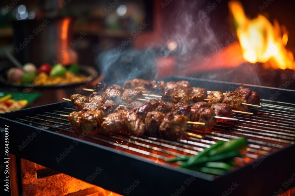 barbeque grill set Cinematic Editorial Food Photography
