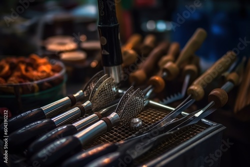 barbeque grill tools Cinematic Editorial Food Photography
