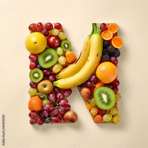 letter  alphabet  fruit  food  apple  orange  fresh  isolated  healthy  grape  banana  fruits  grapes  pineapple  diet  green  kiwi  white  ripe  red  pear  strawberry  generative ai