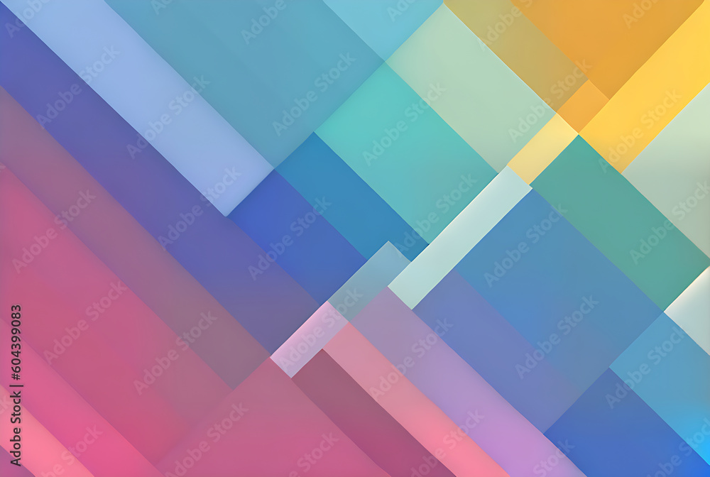 Obraz premium Abstract cardboard background with big diagonal waves in Pantone 2023 colors. The design is a hand-drawn illustration. Generative AI Generated
