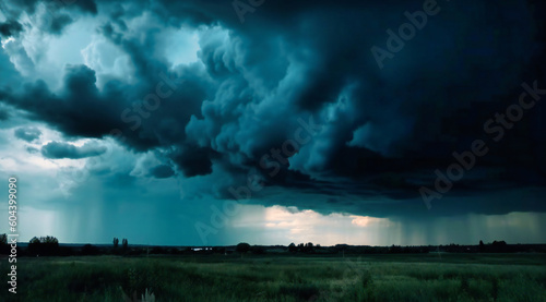 gray storm clouds and large storm clouds