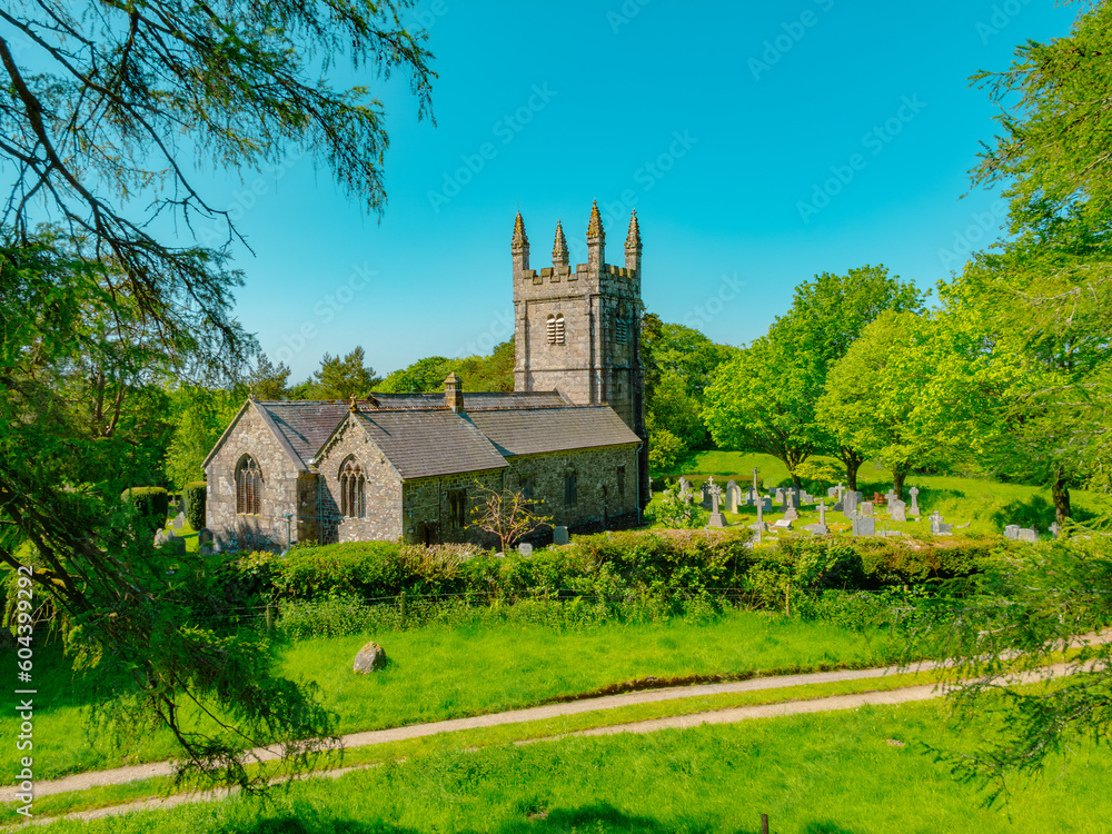 The ancient church of St Petrock in Lydford, Devon