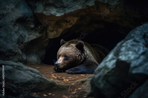Wildlife Photography: Sleeping Bear in Natural Habitat